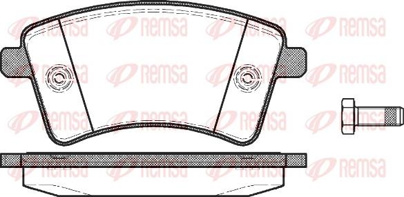 Remsa 1351.00 - Комплект спирачно феродо, дискови спирачки vvparts.bg