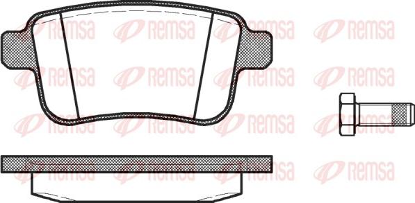 Remsa 1352.00 - Комплект спирачно феродо, дискови спирачки vvparts.bg