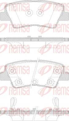 Remsa 1362.42 - Комплект спирачно феродо, дискови спирачки vvparts.bg