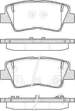 Mobis 583023FA01 - Комплект спирачно феродо, дискови спирачки vvparts.bg