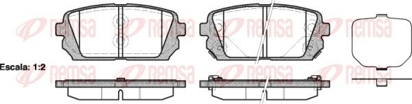 Remsa 1303.02 - Комплект спирачно феродо, дискови спирачки vvparts.bg