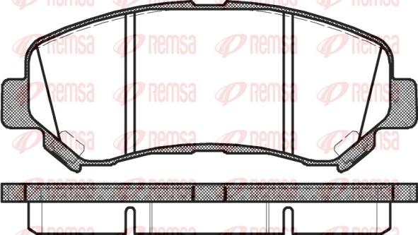 Remsa 1318.00 - Комплект спирачно феродо, дискови спирачки vvparts.bg