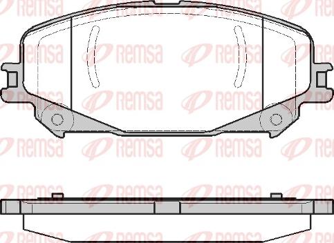 Remsa 1318.30 - Комплект спирачно феродо, дискови спирачки vvparts.bg