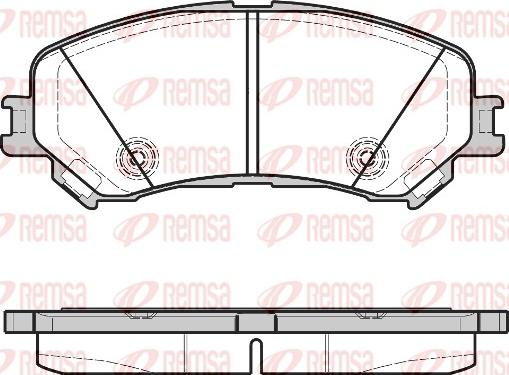 Remsa 1318.20 - Комплект спирачно феродо, дискови спирачки vvparts.bg