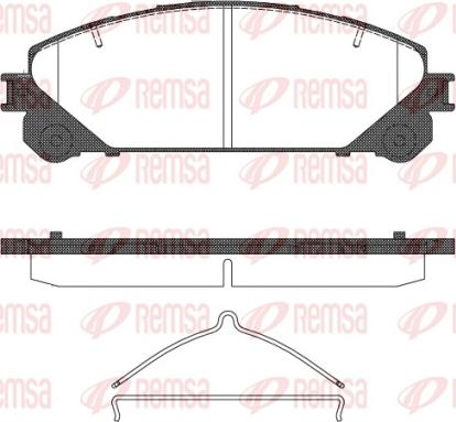 Remsa 1312.00 - Комплект спирачно феродо, дискови спирачки vvparts.bg