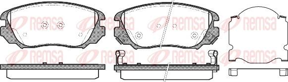 Remsa 1385.02 - Комплект спирачно феродо, дискови спирачки vvparts.bg