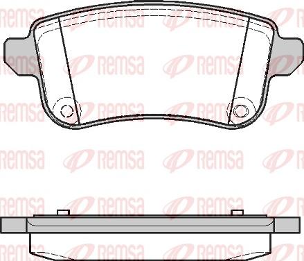 Remsa 1387.10 - Комплект спирачно феродо, дискови спирачки vvparts.bg