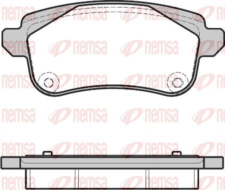 Remsa 1387.30 - Комплект спирачно феродо, дискови спирачки vvparts.bg