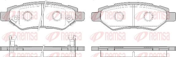 Remsa 1335.02 - Комплект спирачно феродо, дискови спирачки vvparts.bg