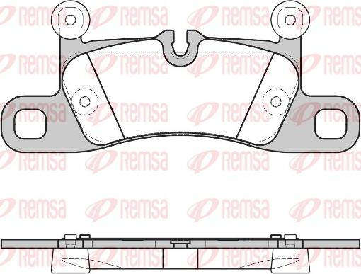 Remsa 1379.40 - Комплект спирачно феродо, дискови спирачки vvparts.bg