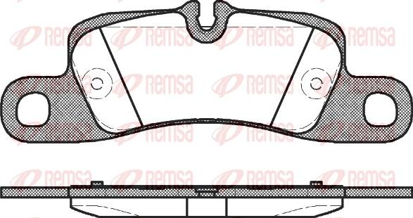 Remsa 1379.00 - Комплект спирачно феродо, дискови спирачки vvparts.bg