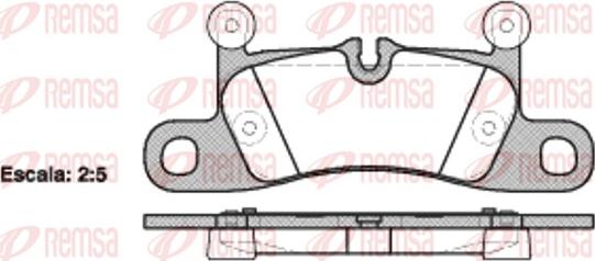 Remsa 1379.10 - Комплект спирачно феродо, дискови спирачки vvparts.bg