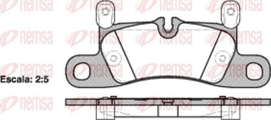 Remsa 1379.20 - Комплект спирачно феродо, дискови спирачки vvparts.bg