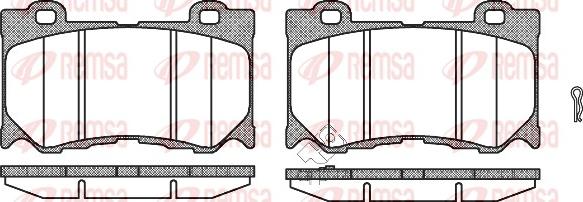 Remsa 1372.01 - Комплект спирачно феродо, дискови спирачки vvparts.bg