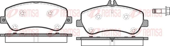 Remsa 1377.00 - Комплект спирачно феродо, дискови спирачки vvparts.bg