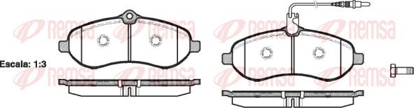 Remsa 1292.01 - Комплект спирачно феродо, дискови спирачки vvparts.bg