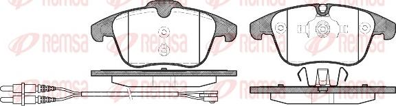 Remsa 1249.01 - Комплект спирачно феродо, дискови спирачки vvparts.bg