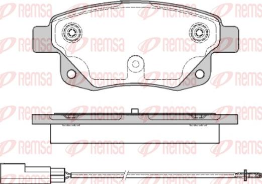 Remsa 1252.01 - Комплект спирачно феродо, дискови спирачки vvparts.bg