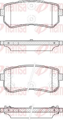 Remsa 1209.42 - Комплект спирачно феродо, дискови спирачки vvparts.bg