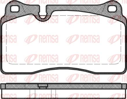 Remsa 1200.30 - Комплект спирачно феродо, дискови спирачки vvparts.bg