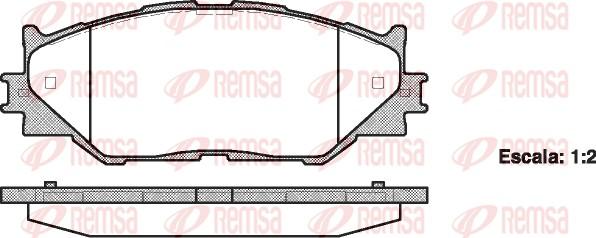 Remsa 1201.00 - Комплект спирачно феродо, дискови спирачки vvparts.bg