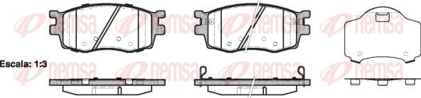 Remsa 1208.02 - Комплект спирачно феродо, дискови спирачки vvparts.bg