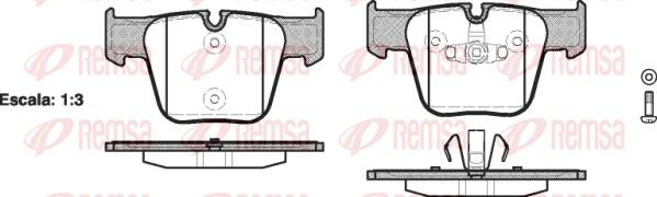 Remsa 1218.00 - Комплект спирачно феродо, дискови спирачки vvparts.bg