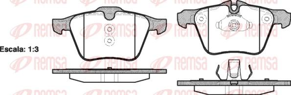 Remsa 1217.00 - Комплект спирачно феродо, дискови спирачки vvparts.bg