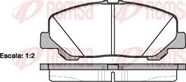 Remsa 1287.00 - Комплект спирачно феродо, дискови спирачки vvparts.bg