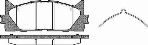 Remsa 1233.00 - Комплект спирачно феродо, дискови спирачки vvparts.bg