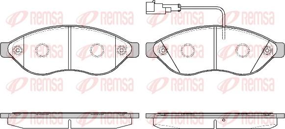 Remsa 1237.11 - Комплект спирачно феродо, дискови спирачки vvparts.bg