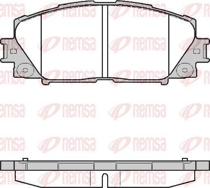 Remsa 1224.10 - Комплект спирачно феродо, дискови спирачки vvparts.bg