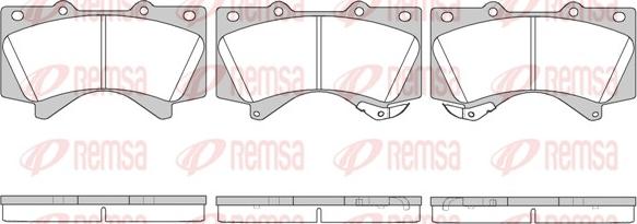 Remsa 1271.02 - Комплект спирачно феродо, дискови спирачки vvparts.bg