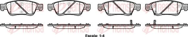 Remsa 1273.02 - Комплект спирачно феродо, дискови спирачки vvparts.bg