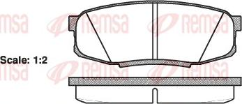 Remsa 1272.00 - Комплект спирачно феродо, дискови спирачки vvparts.bg