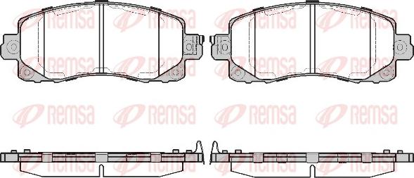 Remsa 1741.04 - Комплект спирачно феродо, дискови спирачки vvparts.bg