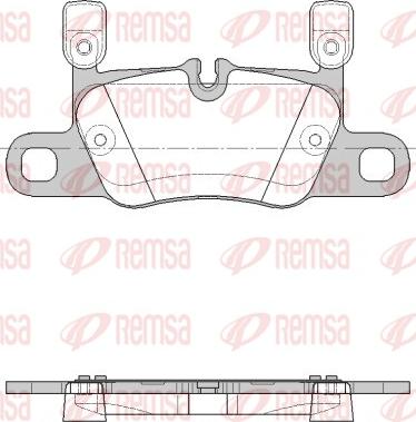 Remsa 1714.20 - Комплект спирачно феродо, дискови спирачки vvparts.bg