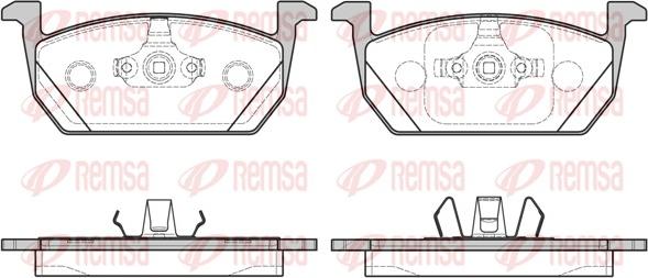 Remsa 1710.00 - Комплект спирачно феродо, дискови спирачки vvparts.bg