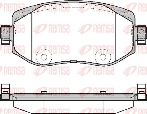 Remsa 1724.08 - Комплект спирачно феродо, дискови спирачки vvparts.bg