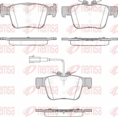 Remsa 1722.01 - Комплект спирачно феродо, дискови спирачки vvparts.bg