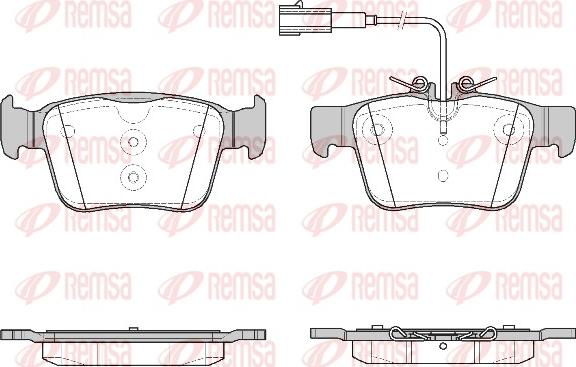 Remsa 1722.02 - Комплект спирачно феродо, дискови спирачки vvparts.bg