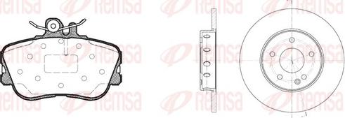 Remsa 8445.00 - Спирачен комплект, дискови спирачки vvparts.bg