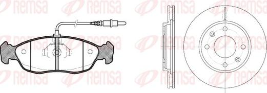 Remsa 8461.01 - Спирачен комплект, дискови спирачки vvparts.bg