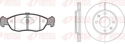 Remsa 8461.02 - Спирачен комплект, дискови спирачки vvparts.bg