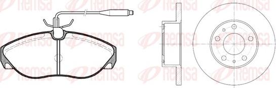 Remsa 8486.00 - Спирачен комплект, дискови спирачки vvparts.bg