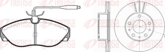 Remsa 8486.01 - Спирачен комплект, дискови спирачки vvparts.bg