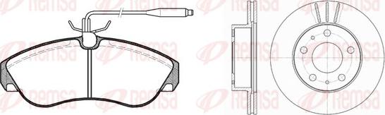 Remsa 8487.00 - Спирачен комплект, дискови спирачки vvparts.bg