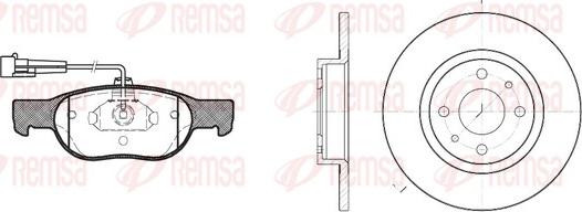 Remsa 8588.00 - Спирачен комплект, дискови спирачки vvparts.bg