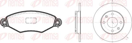 Remsa 8643.06 - Спирачен комплект, дискови спирачки vvparts.bg