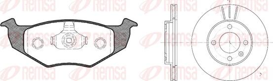 Remsa 8609.04 - Спирачен комплект, дискови спирачки vvparts.bg